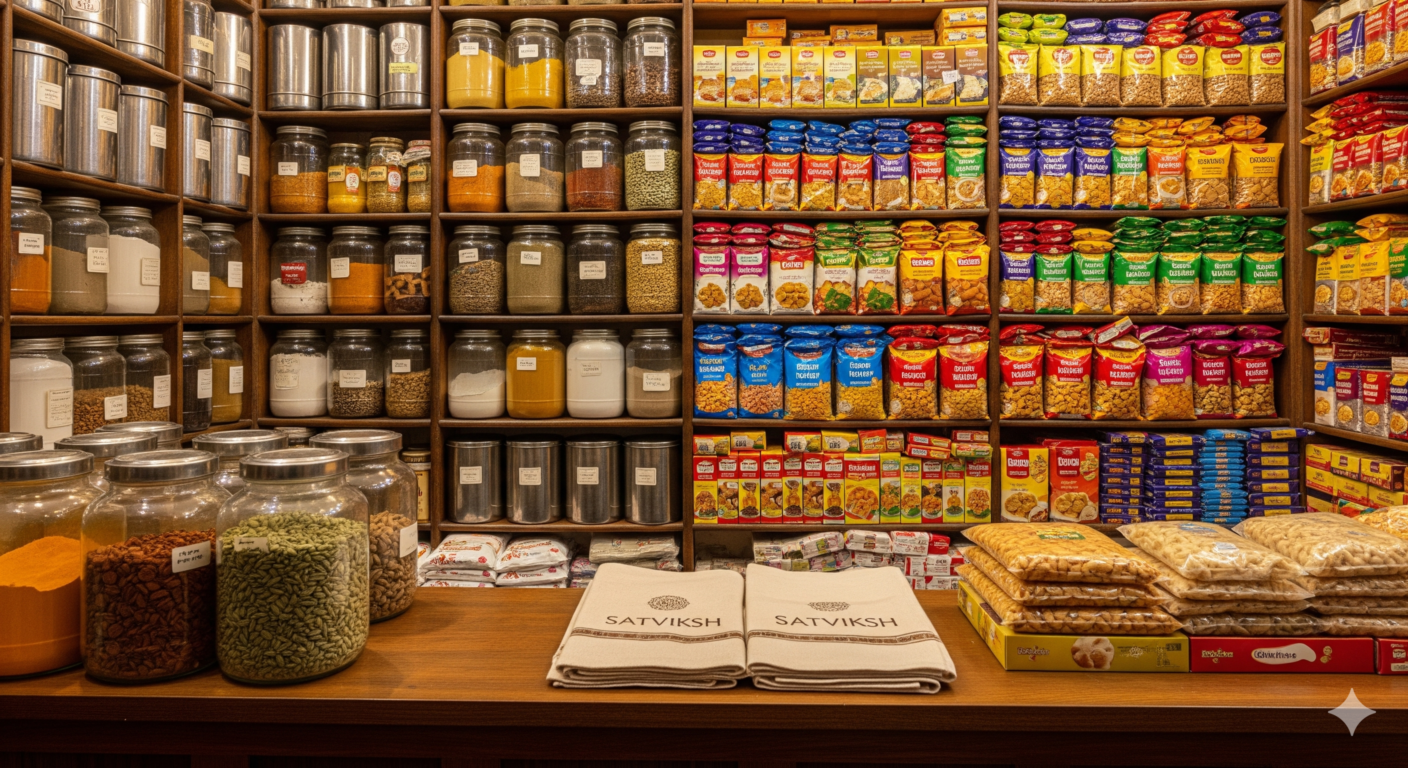 Traditional Kirana Store with Satviksh Products