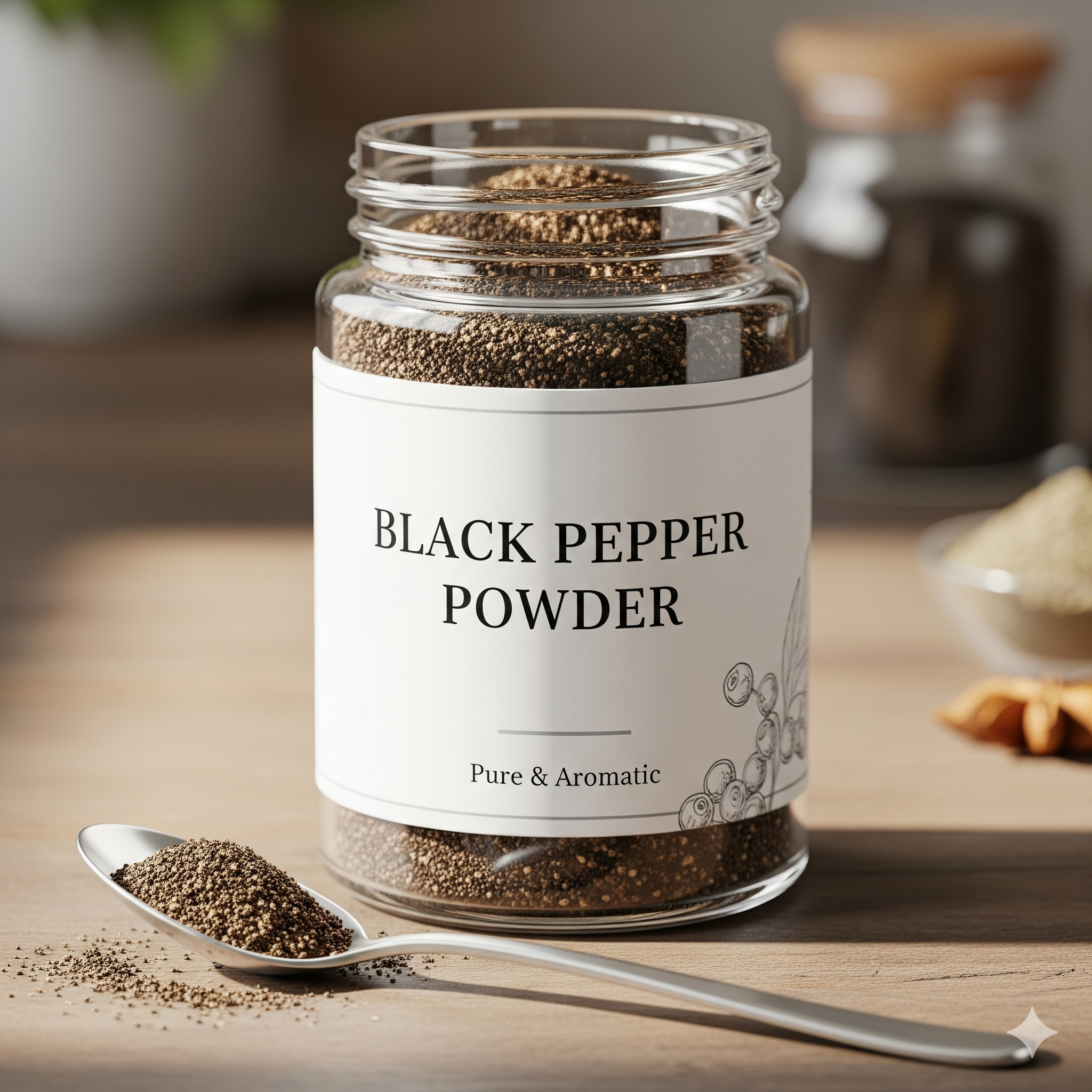 Black Pepper Powder - Loose 1kg