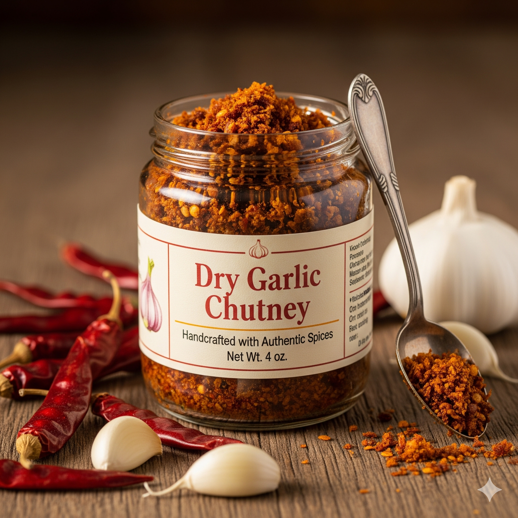 Dry Garlic Chutney - Loose 500gm